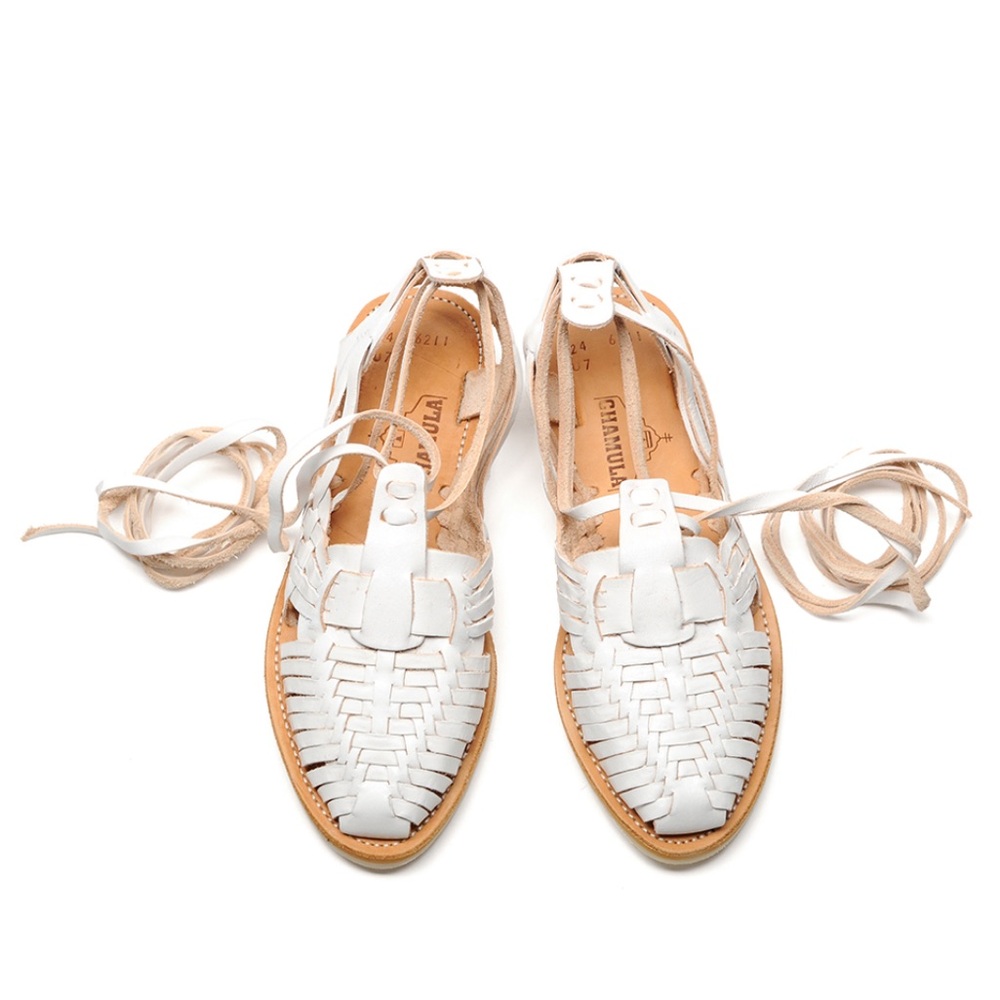 CHAMULA Sayulita Ankle Wrap Handmade Leather Sandals
